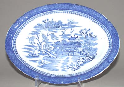 Meat Dish or Platter with tree and well c1920s